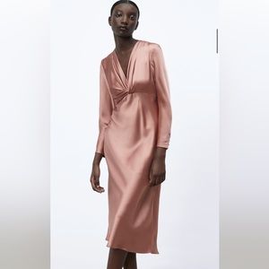 Satin midi dress
